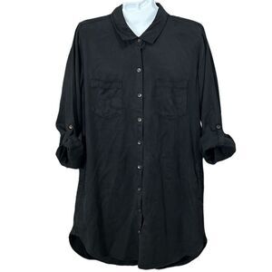 NWT thread and supply black shirt with four pockets